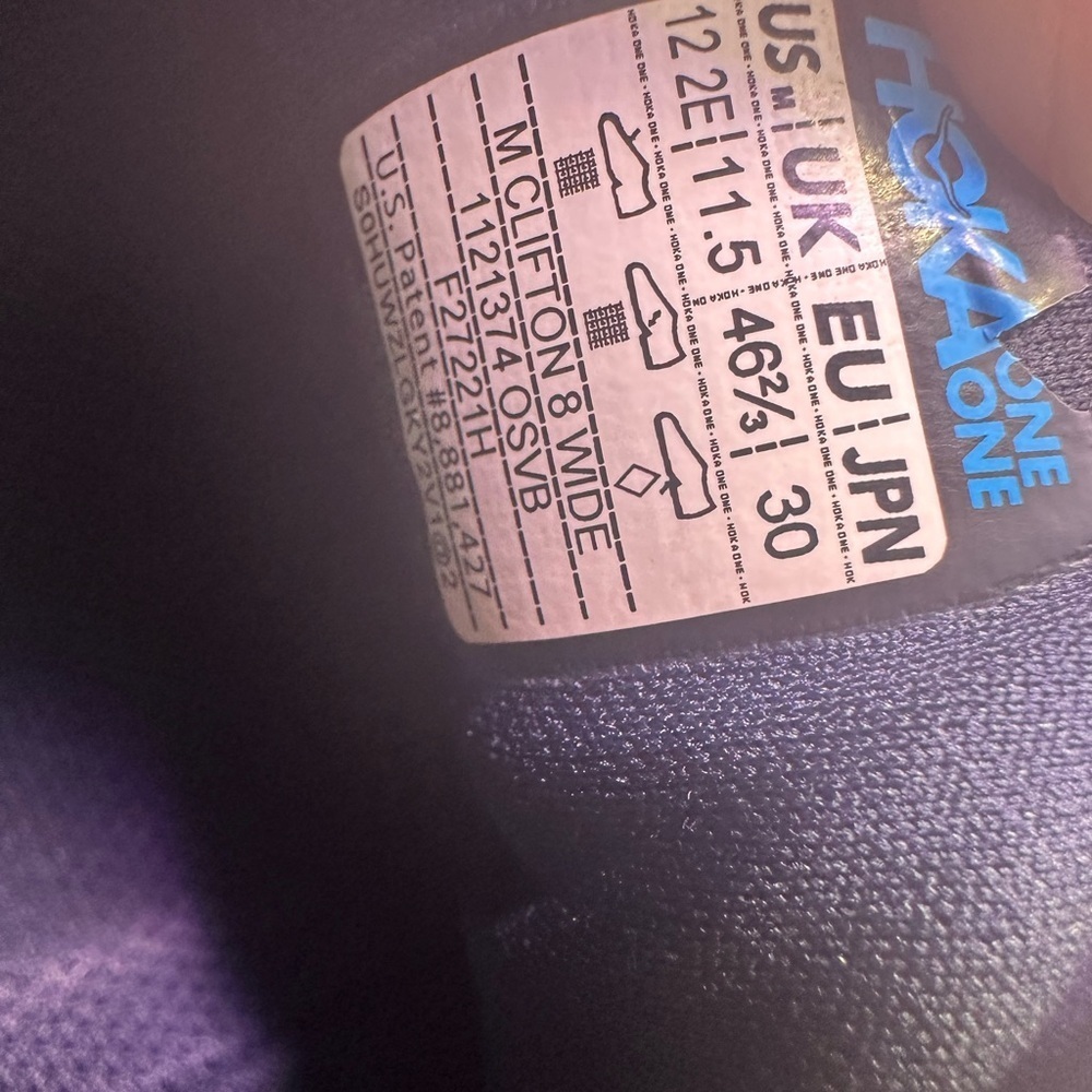 Hoka Midnight Blue Athletic Sneakers - Picture 10 of 12